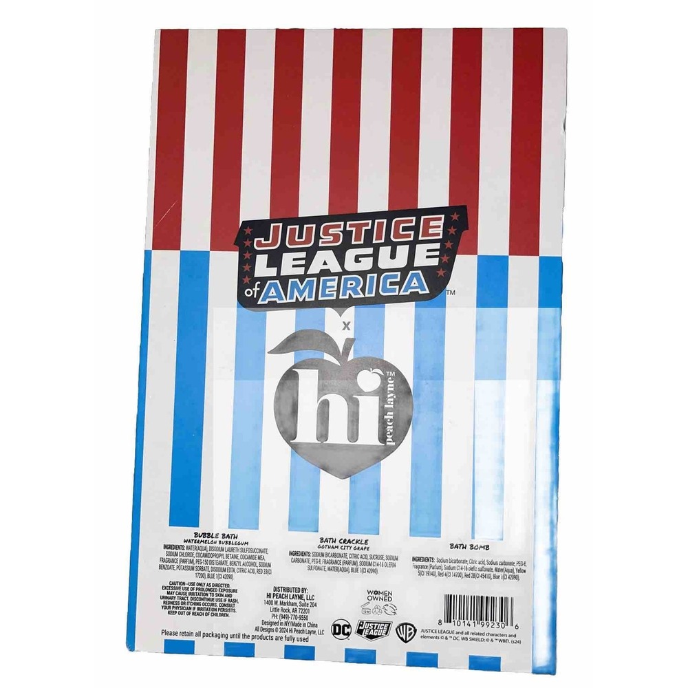 DC Justice League Gift Bath Set Batman Wonder Women Superman Bubble Bath, Fizz… - Picture 6 of 6